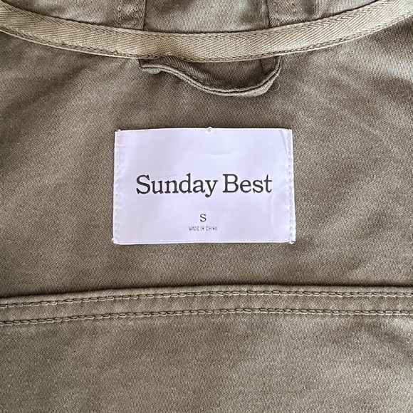 Aritzia Sunday Best Ranger Hooded Jacket In Olive Green  Size Small Utility - Picture 11 of 16